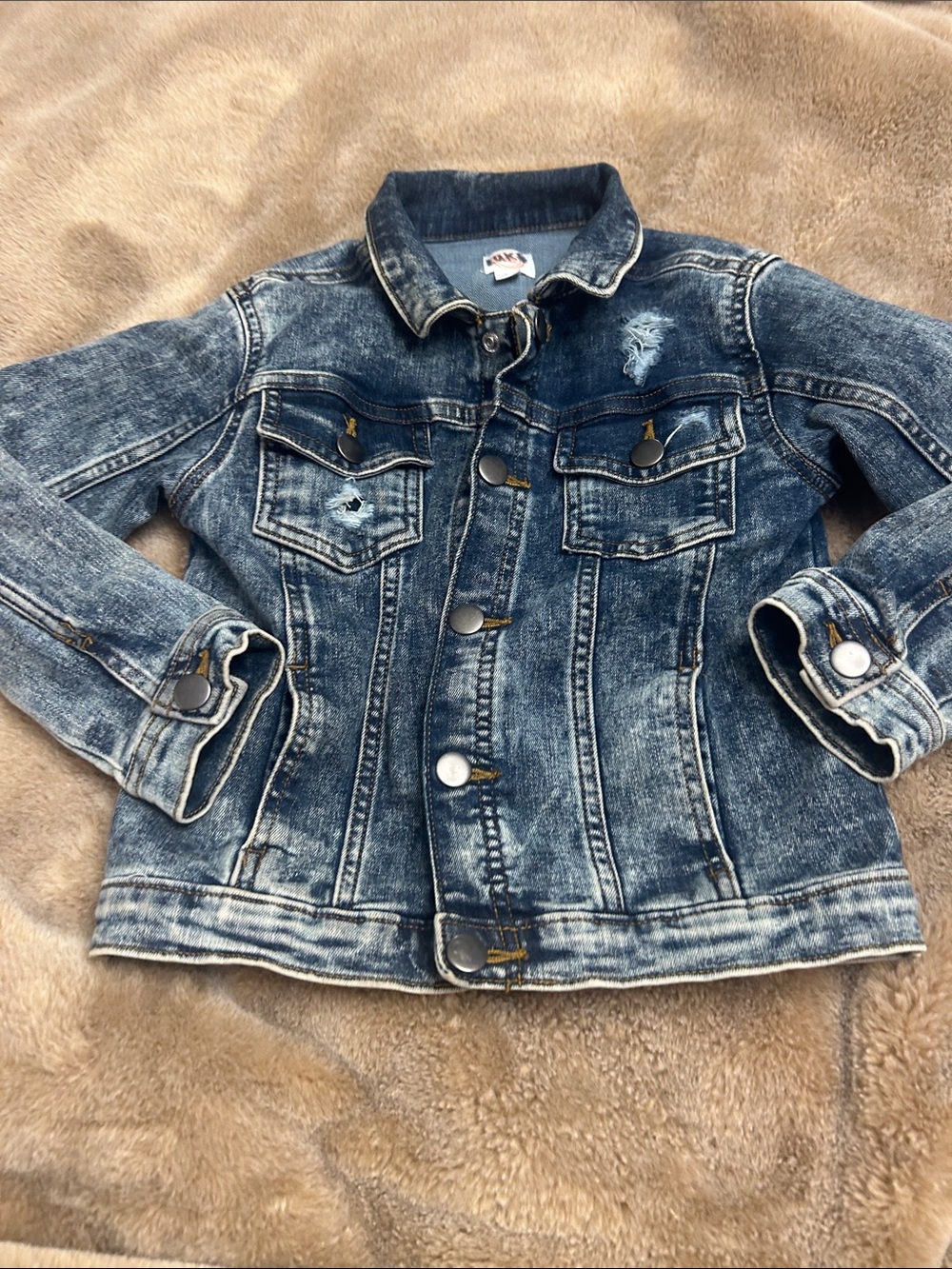 Kids Distressed Blue Denim Jacket 💥